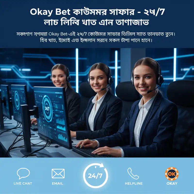Okay Bet কাস্টমার সাপোর্ট সার্ভিস